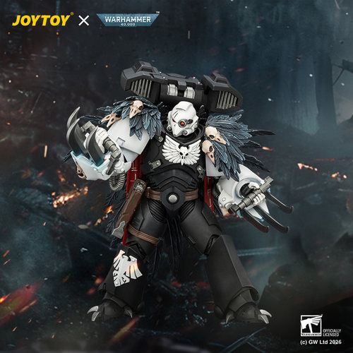 JOYTOY暗源 1/18 战锤40K 暗鸦守卫 战团长艾索沙恩 可动模型手办