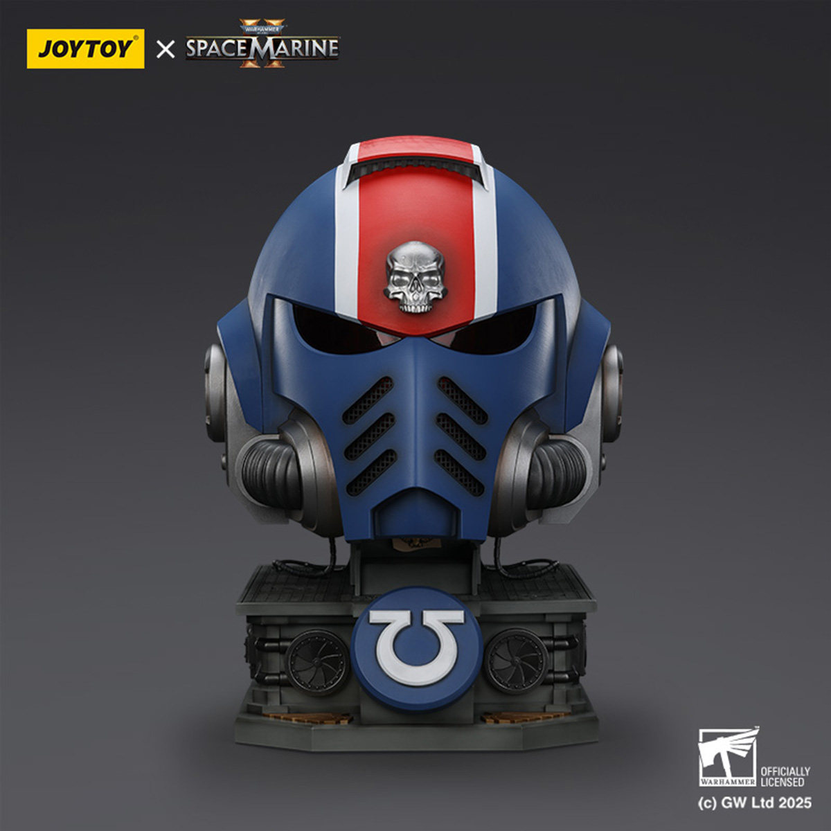 JOYTOY 暗源 1/18 战锤40K 极限战士 副官泰图斯之MKX头盔图片