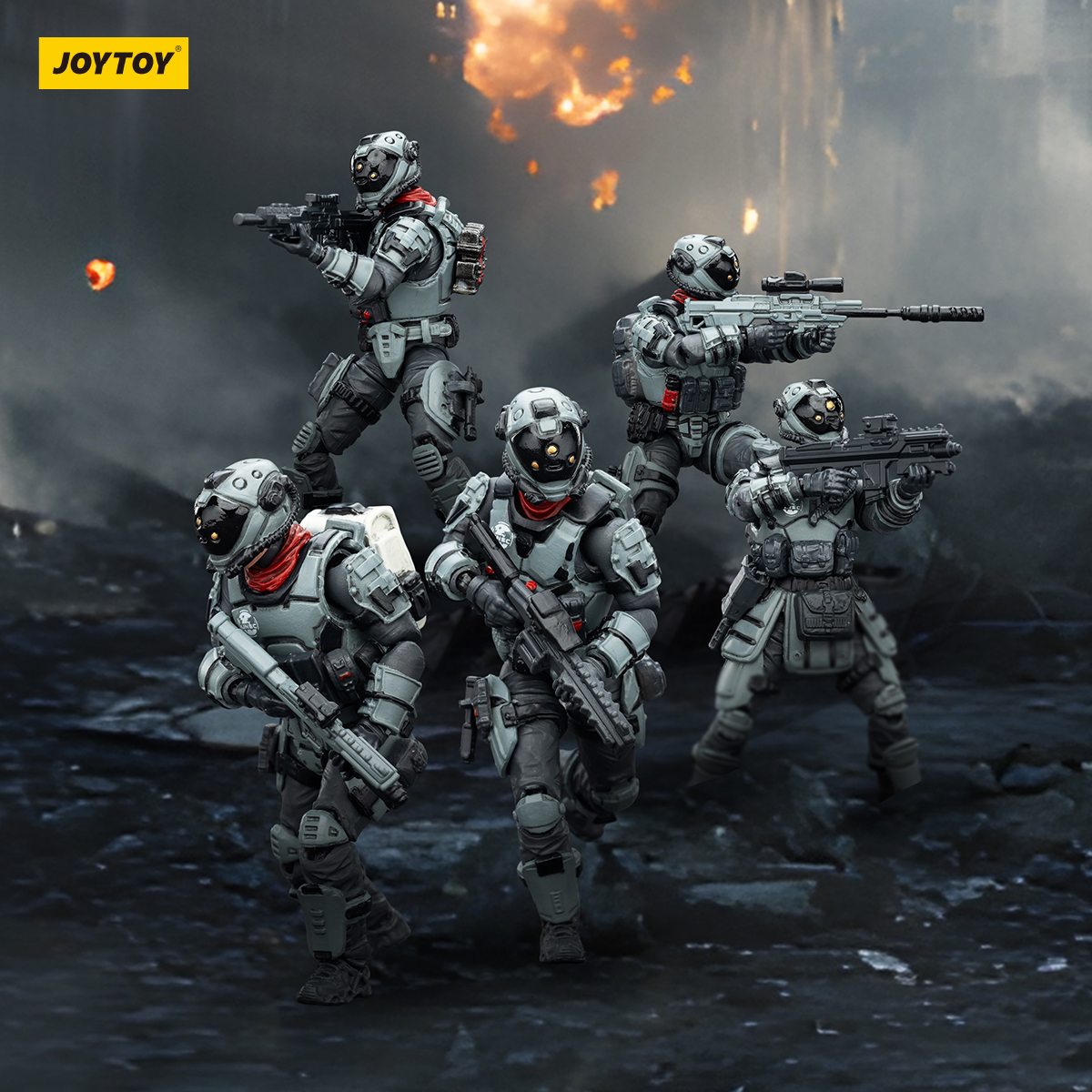 JOYTOY暗源 1/25 军兵系列 UNSC 幻影小队 可动兵人军事模型手办