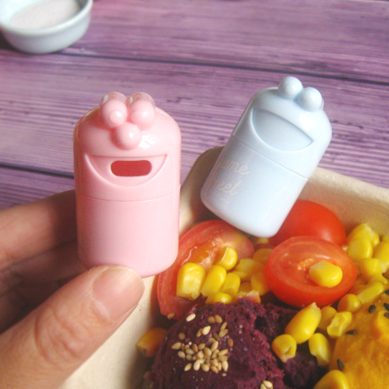 日式便当塑料撒粉器迷你便携