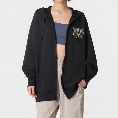安德玛女子健身运动休闲外套