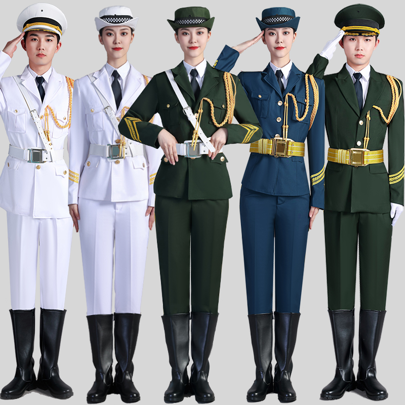 升旗手仪式服装国旗护卫队礼服国旗班仪仗队服装小中大学生护旗手