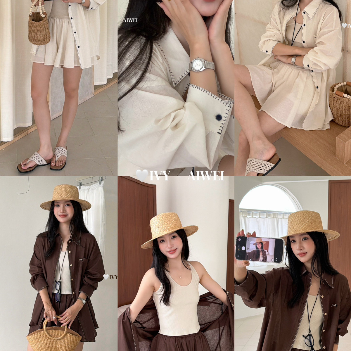 百搭吊带背心+松紧腰阔腿休闲短裤套装(配眼镜)(三件套)83611