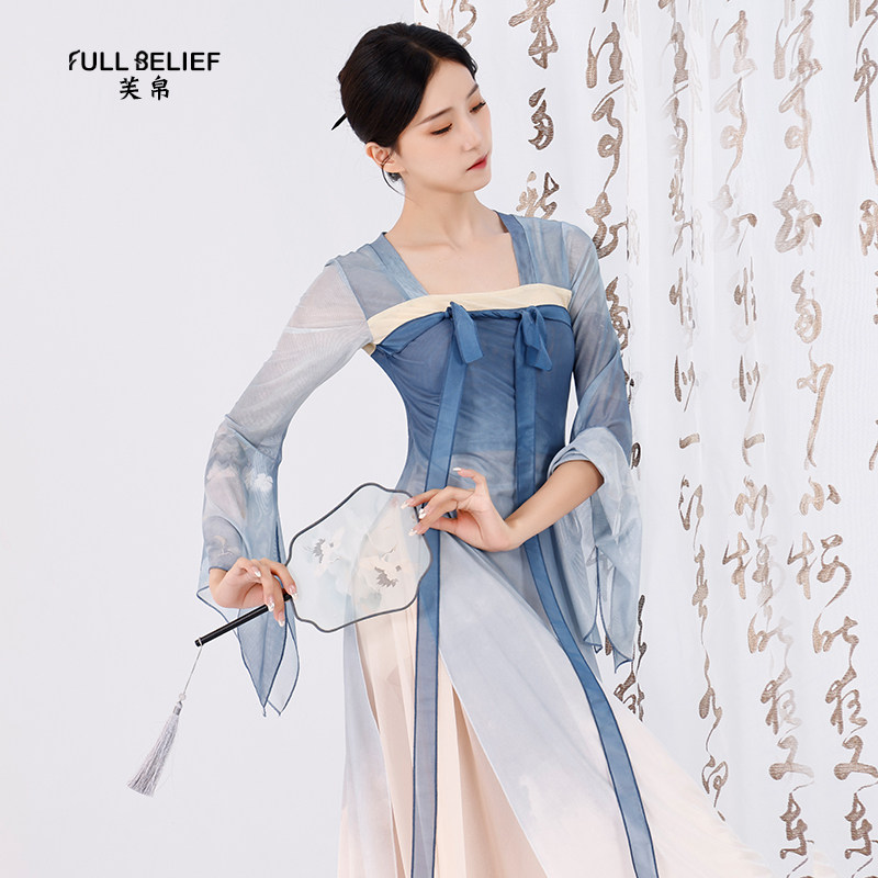 古典舞纱衣飘逸古风齐胸舞蹈服