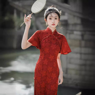 高考旗袍2026新款旗开得胜开门红家长妈妈送考平时可穿高贵中考