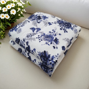 定做棉绸被套田园小碎花绵绸被套夏天空调被罩人造棉拼接夏凉被