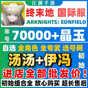 【批发价】明日方舟终末地国际服初始号自抽号ArknightsEndfield
