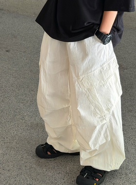 男童防蚊裤儿童裤子夏季薄款2026新款男孩长裤中大童白色工装裤夏