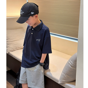 男童短袖儿童T恤Polo衫夏季薄款2026新款男孩夏装半袖透气童装潮