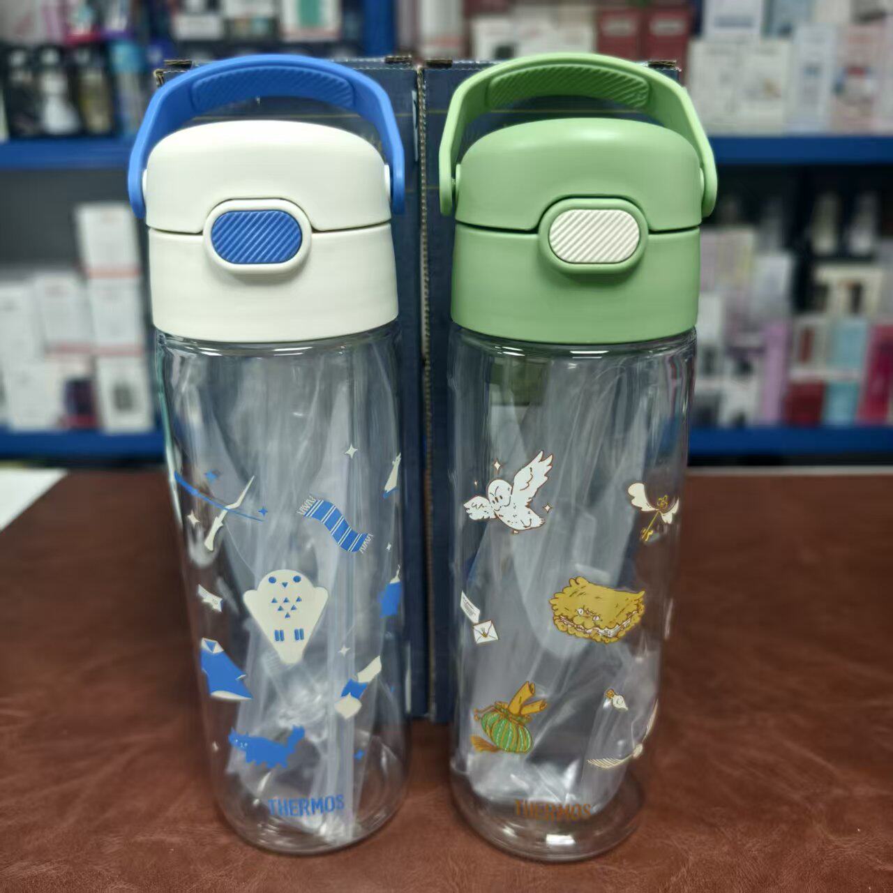 盒损膳魔师哈利波特联名tritan吸管杯600ml防摔提手杯