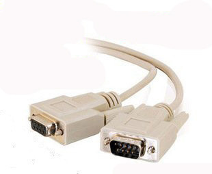 9针串口线 针对孔 RS232线 COM线 DB9线 公对母 直连 1.5米