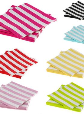 Candy Stripe Paper Napkins 粗条纹纸巾 手帕纸 餐纸巾 20张一套