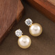 Pearl Studs High Hepburn Luster Earrings