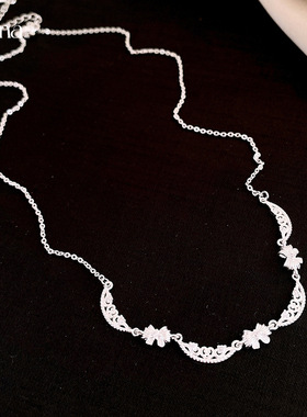 韩系甜美小香风蝴蝶结项链