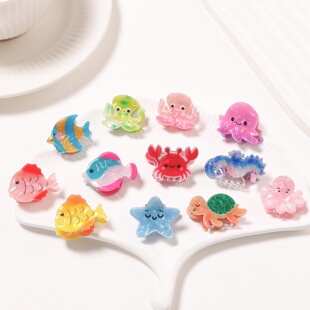 Ocean Animal Claw Clip, Side Bangs Hair Accessory