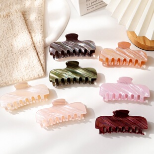 Pearl Texture Claw Clip Elegant Hair Accessory