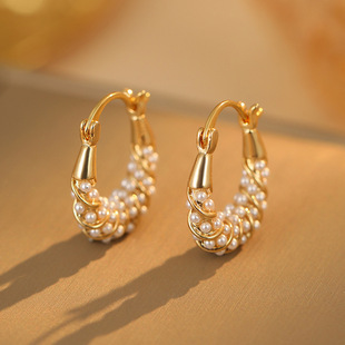 Bead Basket Ear Cuffs, Minimalist Chic Luxury Earrings
