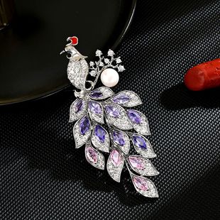 Wing Brooch Spread Luxury Pin Phoenix Lapel Pearl