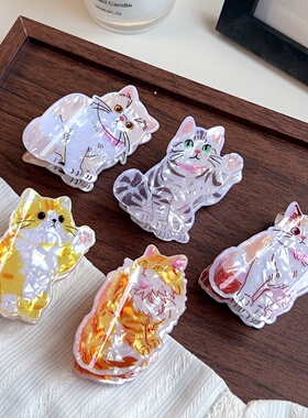 可爱加菲波斯猫发夹猫咪系列抓夹