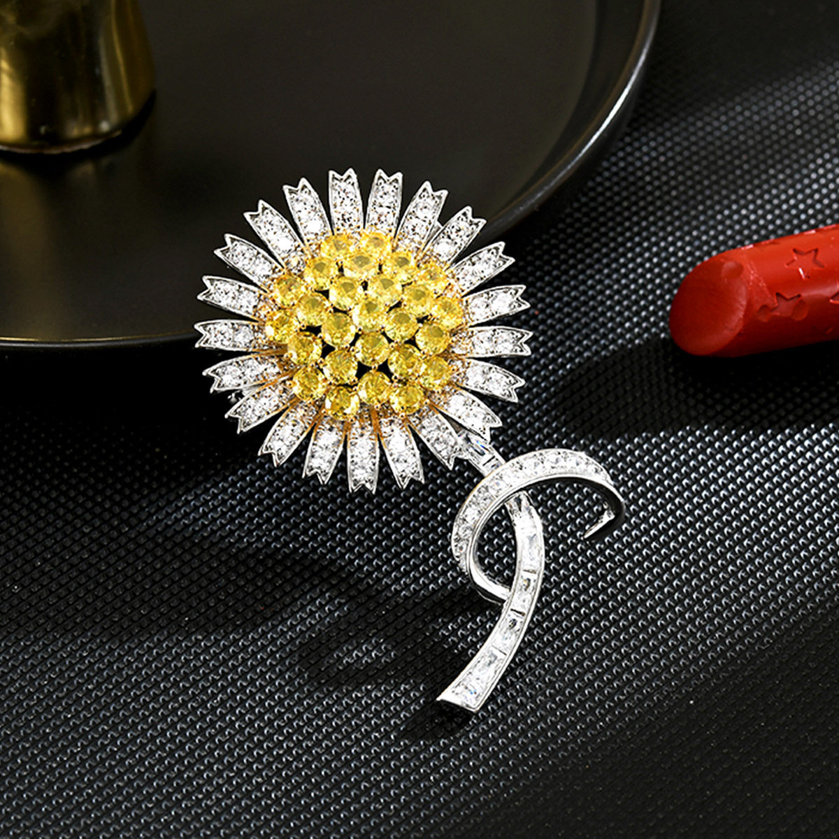 简约可爱日常款蒲公英胸针