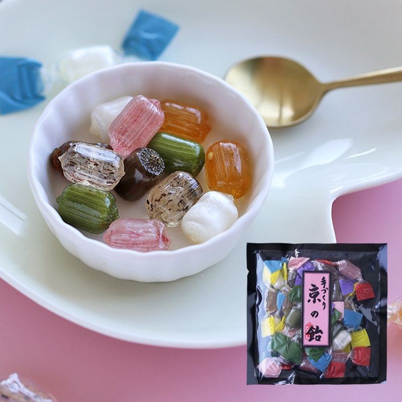 日本进口饴匠京都什锦糖儿童休闲零食品多种口味混合50g颜值糖果