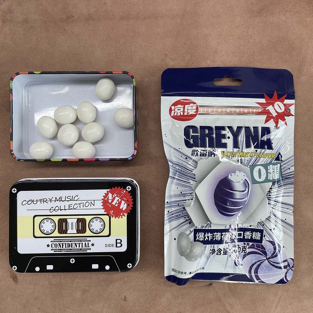 国产GREYNA爆炸口香糖爆珠超级薄荷提爆爽凉冰强劲神10级