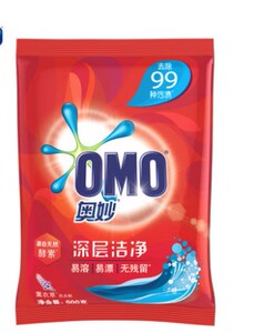 正品 奥妙洗衣粉500g 净蓝全效洗衣粉