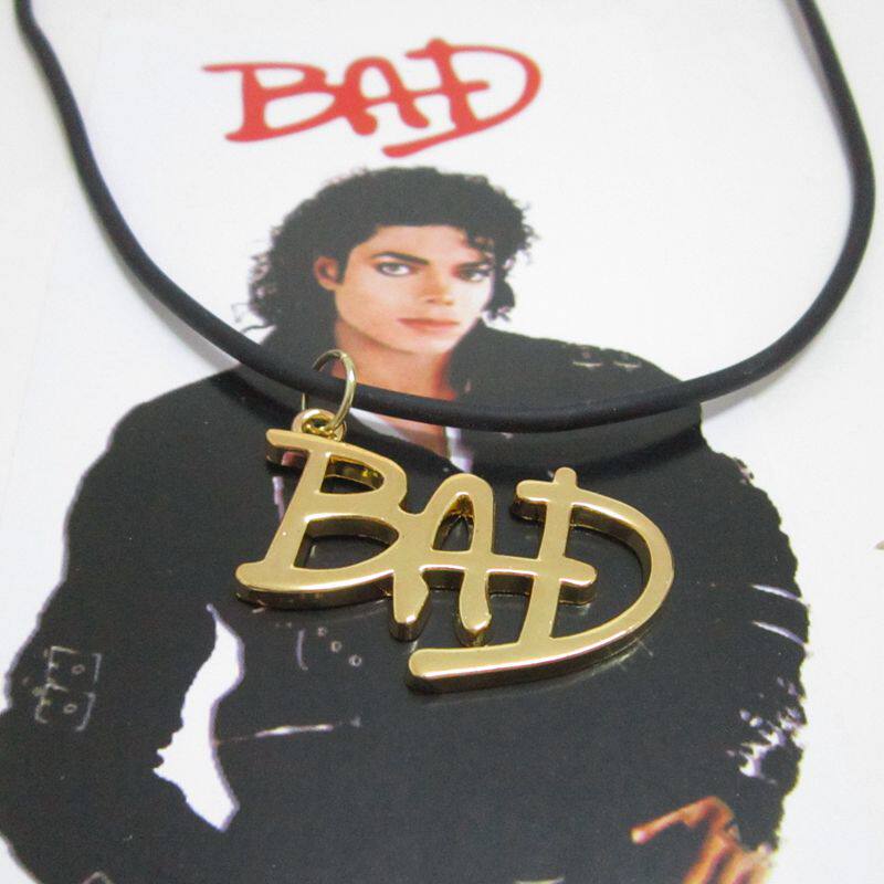 杰克逊michael jackson项链 mj和bad项链 迈迷项链包邮