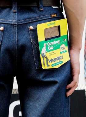 Wrangler威格936美式黄石风格养牛裤重磅未脱浆牛仔裤修身14.75OZ