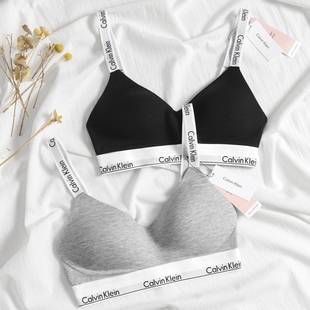 阿瞳牛社Calvin Klein女士无钢圈带胸垫搭扣文胸舒适性感运动内衣