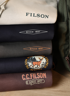 阿瞳牛社 Filson连帽套头卫衣勘探者抓绒重磅混纺美式工装男秋冬