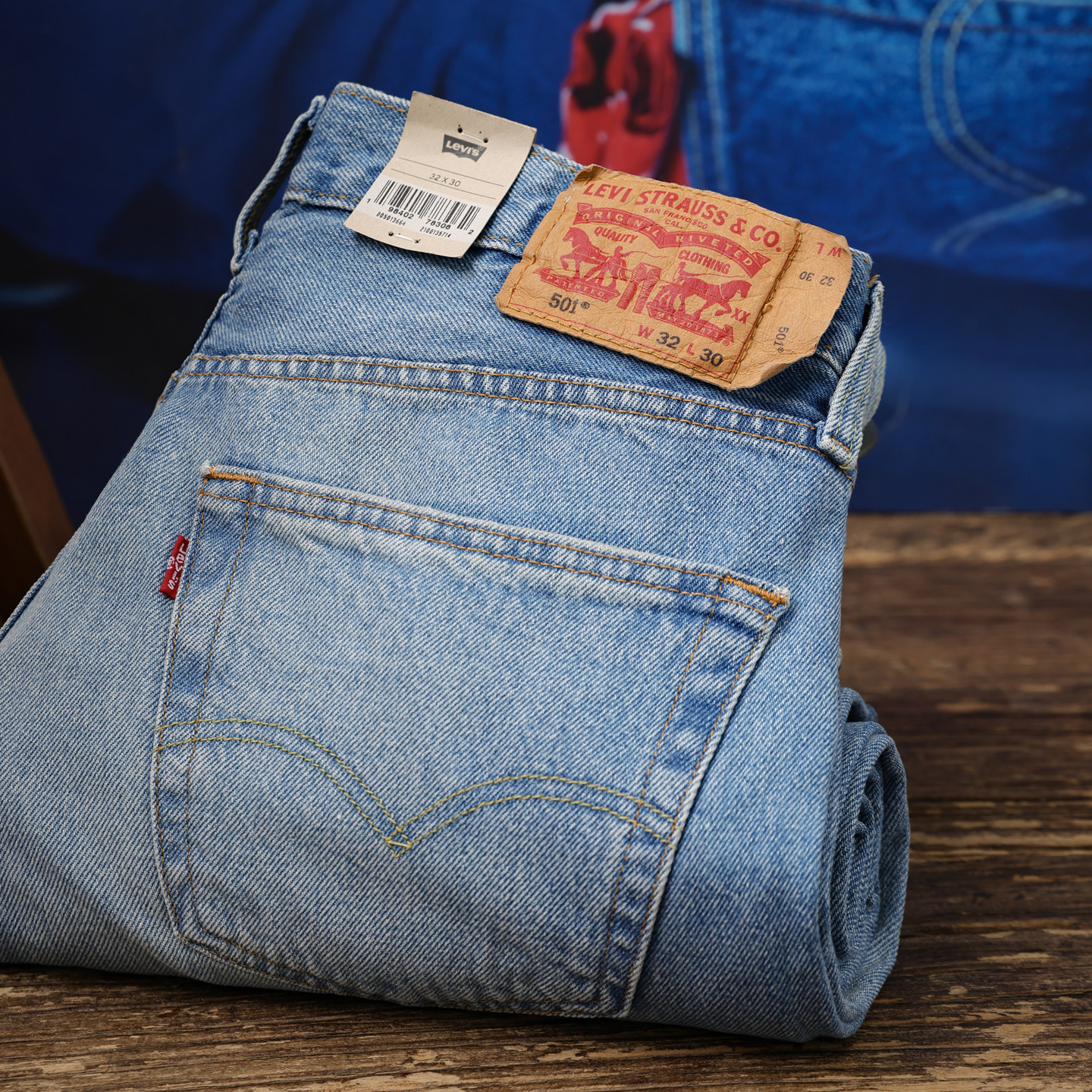 阿瞳牛社 Levis李维斯501系列浅色水洗猫须男士中腰直筒牛仔长裤,男装,牛仔裤,淘宝优惠券,粉丝福利购,淘宝优惠卷