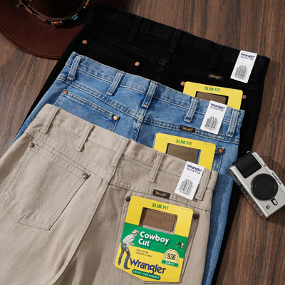 Wrangler威格936男士修身牛仔裤