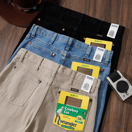 Wrangler威格936男士修身牛仔裤