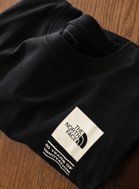 阿瞳牛社 THE NORTH FACE/北面60周年纪念款圆领休闲纯棉短袖T恤