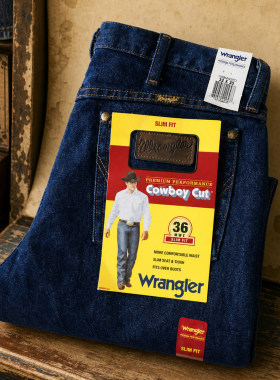 Wrangler36系列经典中高腰牛仔裤