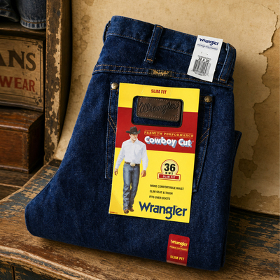 Wrangler36系列经典中高腰牛仔裤