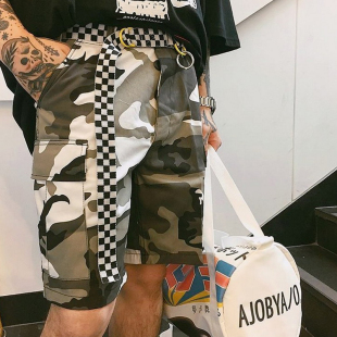 男宽松休闲五分裤 短裤 夏 ROTHCO迷彩BDU大口袋工装 阿瞳亏本清仓