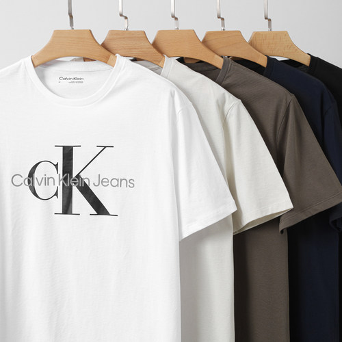 CalvinKlein圆领休闲短袖T恤男