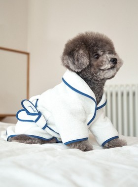 [现货]韩国smallstuff超细纤维宠物浴袍速吸游泳保暖浴袍大码通用