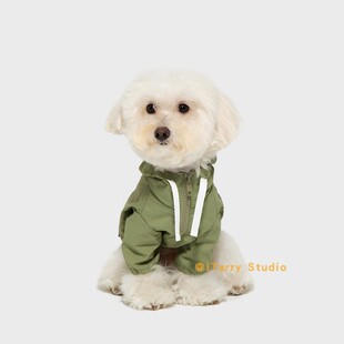 [现货]韩国smallstuff全犬种狗狗四季防雨防风防雾霾遛狗冲锋衣