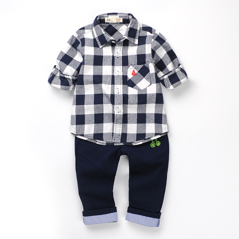 Chemise enfant à manche longue en coton - Ref 2084255 Image 1