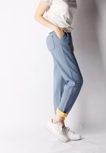 AZiOi 奶奶裤 秋冬款 双面保暖针织9分休闲裤 95532 门店热卖 特