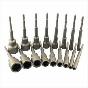 801电批套筒 100mm加深套筒带中孔 5mm柄电批 外六角套筒批螺丝刀