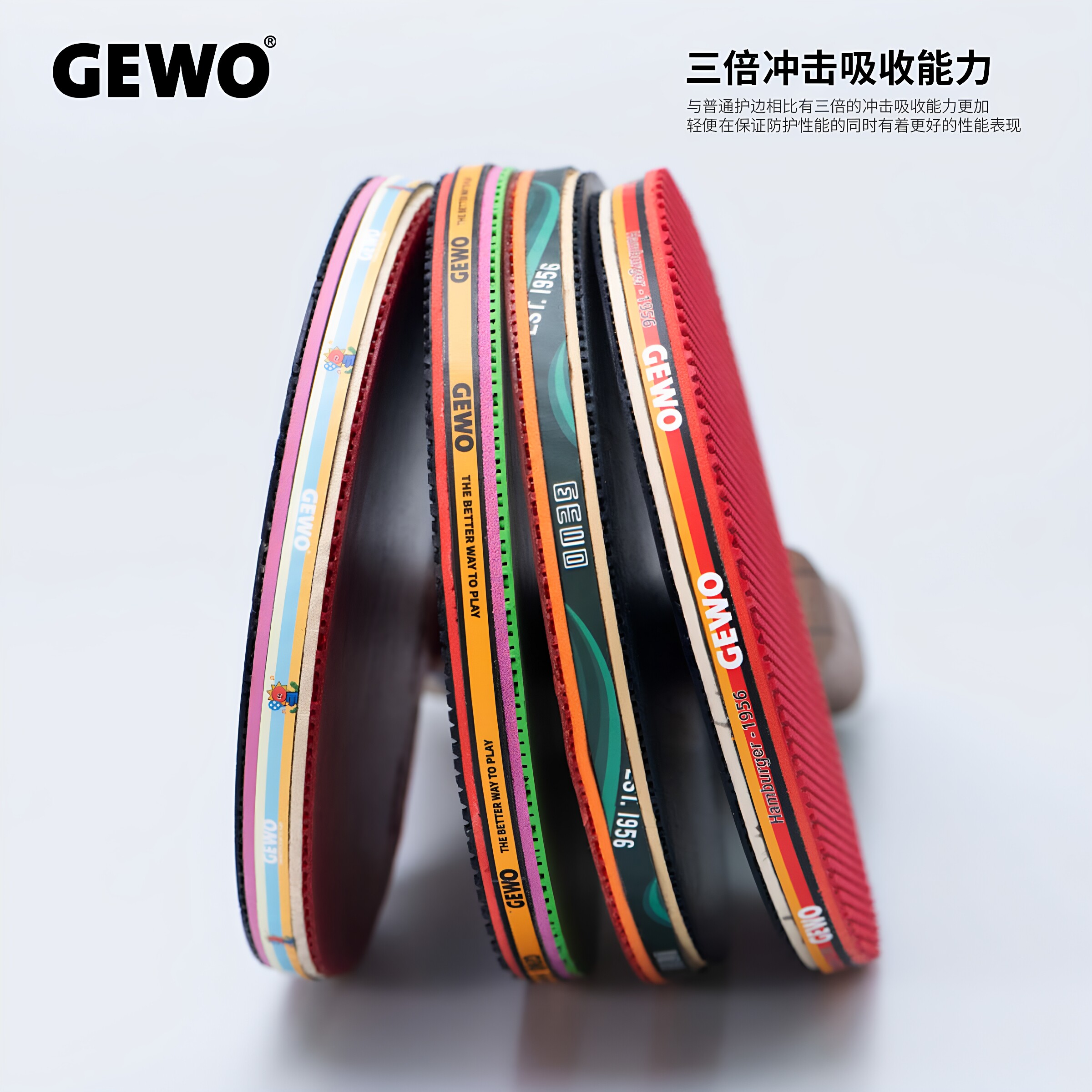 GEWO碳纤维乒乓球护边图片