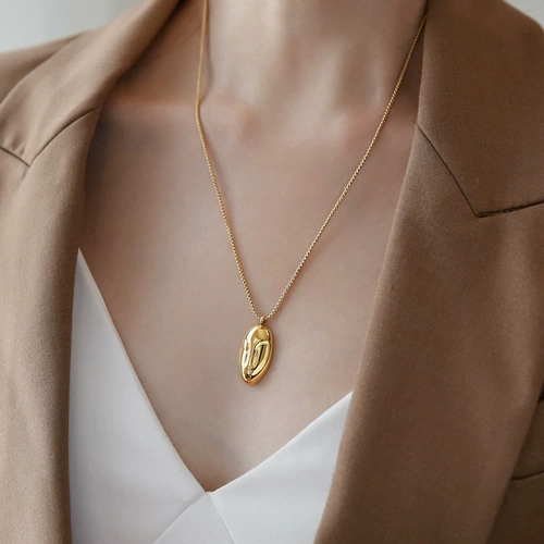 Длинное дизайнерское ожерелье, коллекция 2023, легкий роскошный стиль, популярно в интернете, не выцветает, тренд сезона