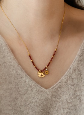 不掉色马上有钱轻奢小众项链