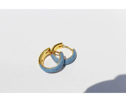 Ретро серьги, универсальная эмаль, французский ретро стиль, простой и элегантный дизайн