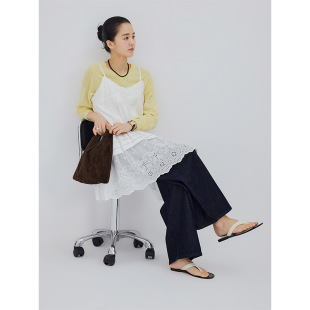 旋转芭蕾曲 上新 蕾丝花边可调节吊带连衣裙10285 2026春款 时AG