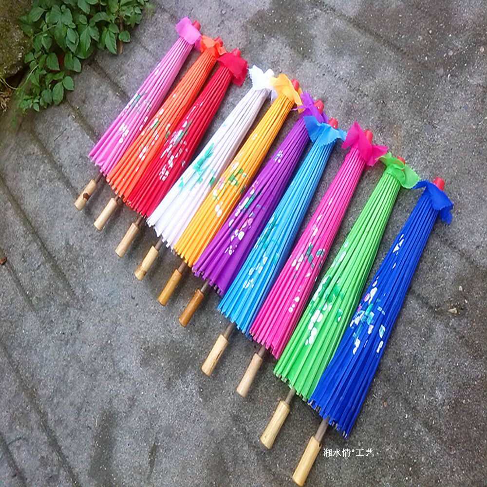 包邮伞古代工艺伞跳舞蹈用伞古典道具绸布装饰伞油纸伞儿童小花伞